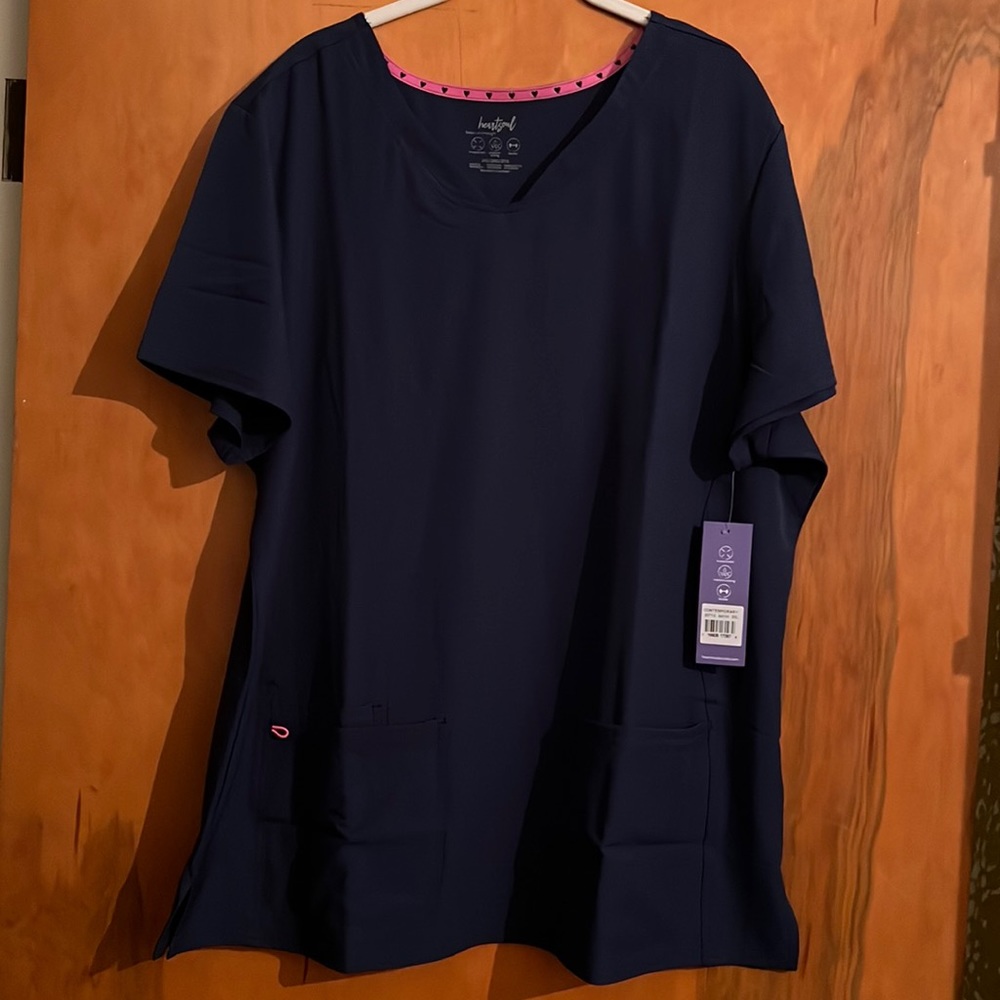 Heart soul scrub top